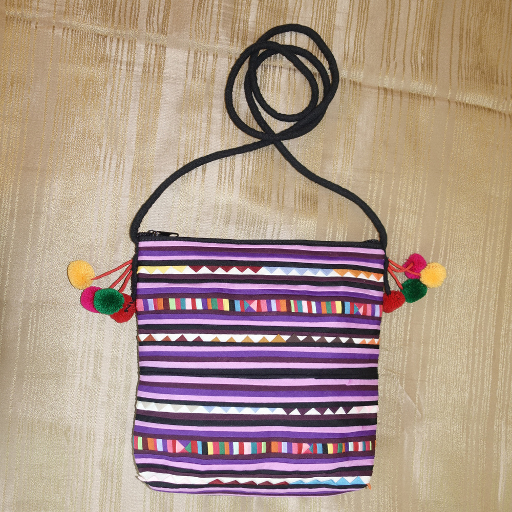 Pom Pom Crossbody Bag - Picture 2 of 6